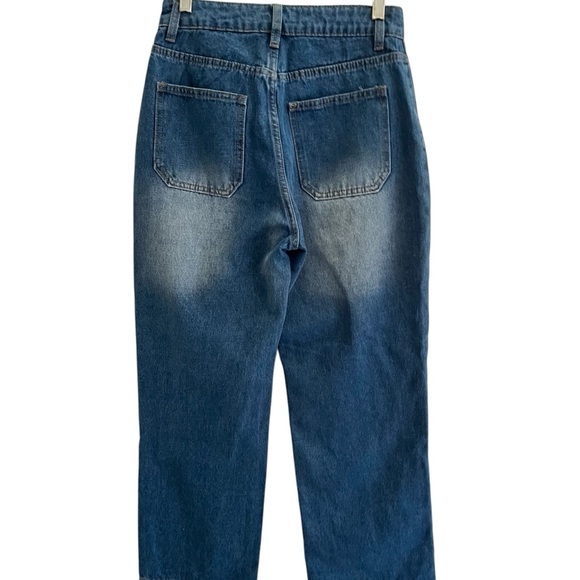 Women’s Jeans Sz25/S Shein Button Fly Straight Leg - Picture 4 of 5